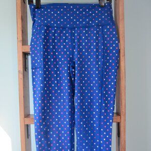 Lilly Pulitzer Luxletic Weekender High-Rise Crop in Borealis Blue Lilly Squared